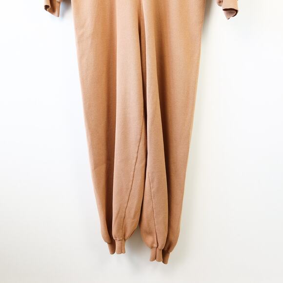 Pretty Lavish Darcie Knit Jumpsuit Brown Large - Picture 5 of 12